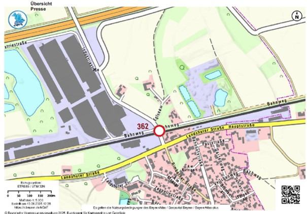 Vollsperrung Bahnübergang Kronwieden November 20205